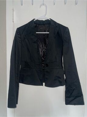 BCBGMaxAzria Black Tailored Single-Button Blazer